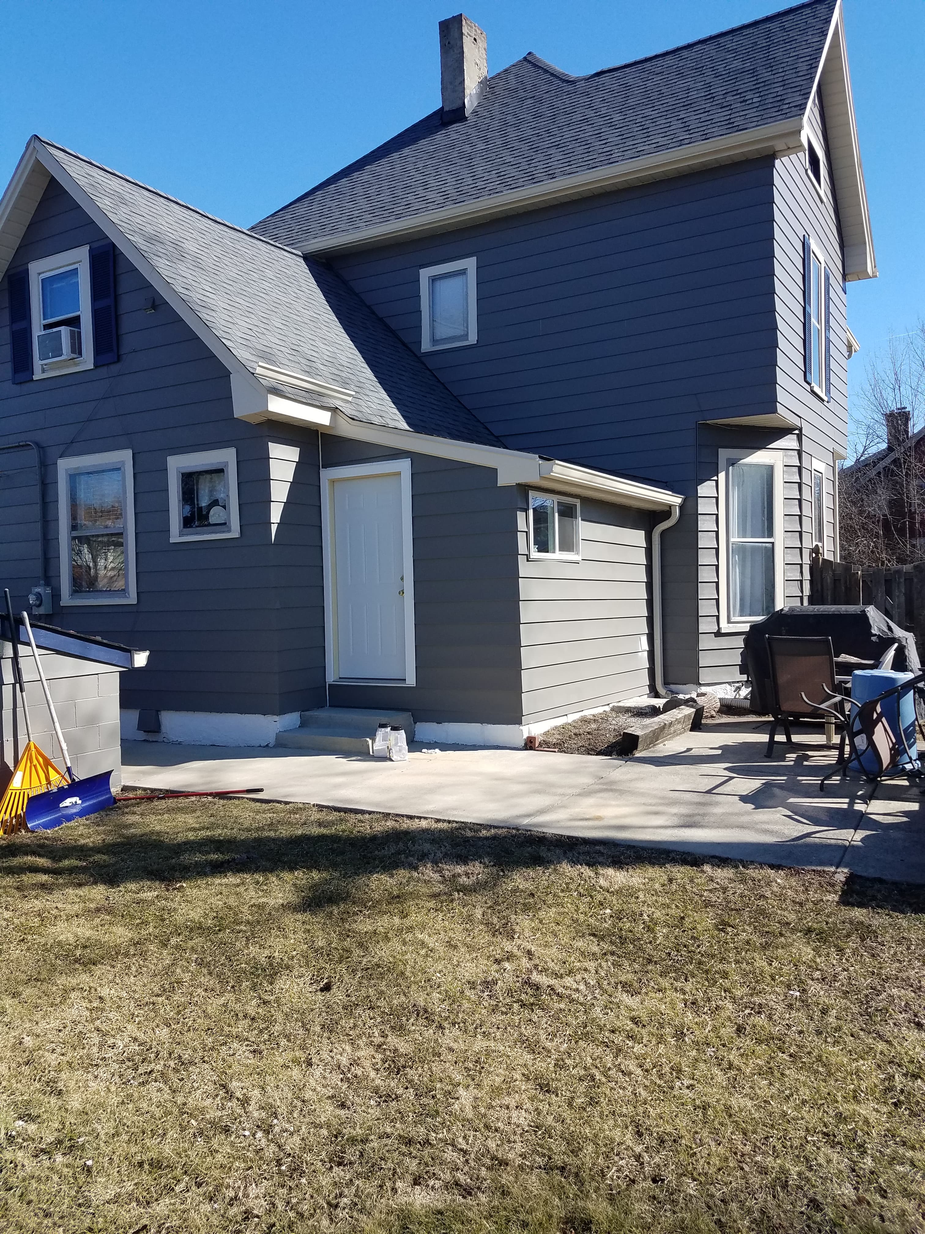 Mudroom exterior remodeling completed