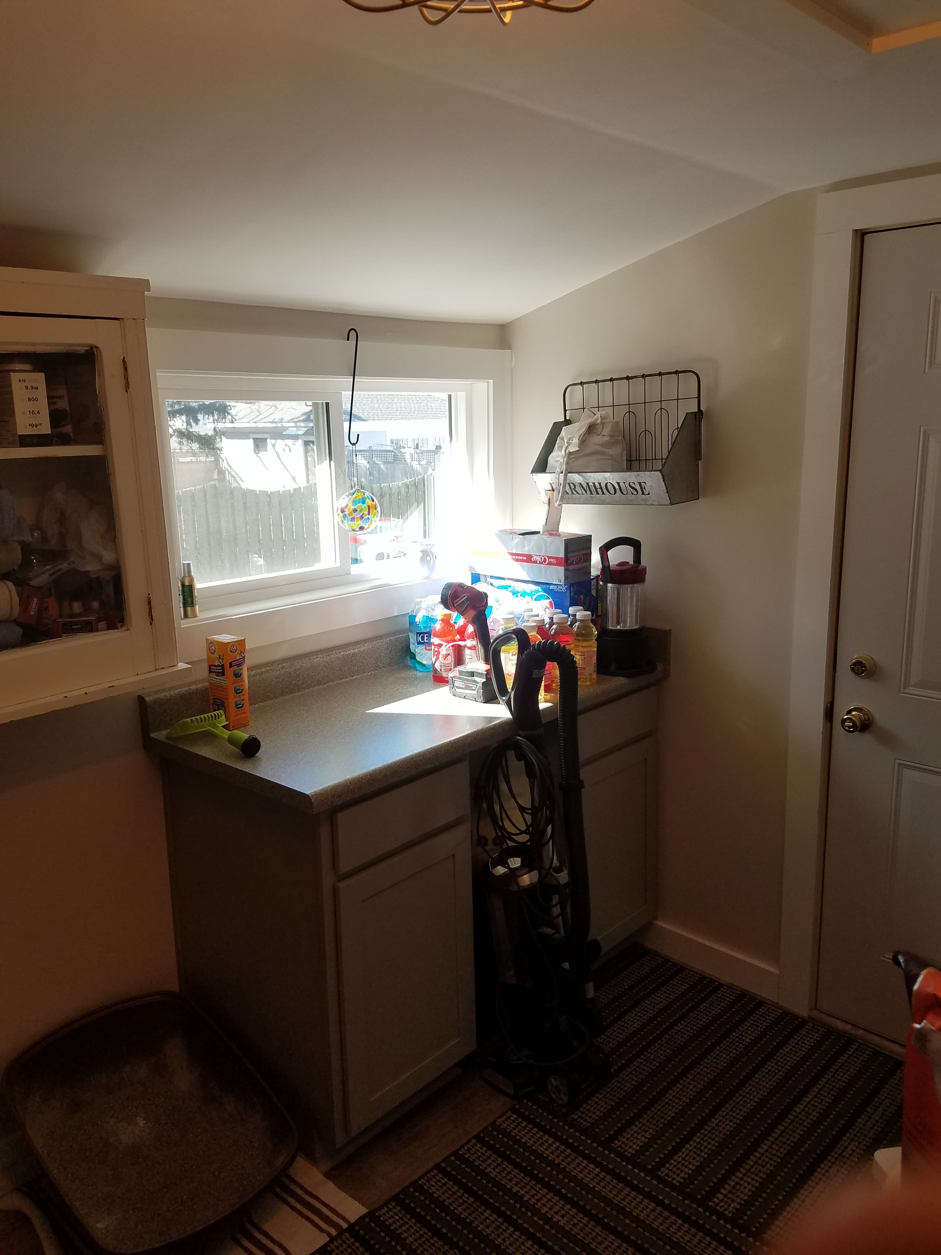 Mudroom window relocation